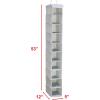 Simple Houseware 10 Shelves Hanging Shoes Organizer Holder for Closet, Grey(Grey)