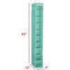 Simple Houseware 10 Shelves Hanging Shoes Organizer Holder for Closet, Grey(Turquoise)