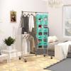 Simple Houseware 10 Shelves Hanging Shoes Organizer Holder for Closet, Grey(Turquoise)