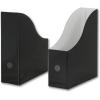Simple Houseware 12-Pack Magazine File Holder Box, Foldable Cardboard Organizer with Label Slot, Multicolor(Black)