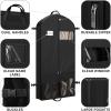 Simple Houseware 2 Pack 60” Travel Garment Bag for Suits, Dresses, Coats, Tuxedos, Heavy Duty 300D Polyester(54-Inch Long w/ Pocket)