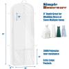 Simple Houseware 2 Pack 60” Travel Garment Bag for Suits, Dresses, Coats, Tuxedos, Heavy Duty 300D Polyester(70-Inch Long w/ Pocket)