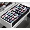 Simple Houseware 2 Pack Closet Sock Organizer, 24 Cell Drawer Divider, Gray(Black)