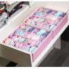 Simple Houseware 2 Pack Closet Sock Organizer, 24 Cell Drawer Divider, Gray(Pink)