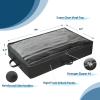 Simple Houseware 2 Pack Under Bed Storage Bin, Black