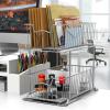 Simple Houseware 2 Tier Cabinet Wire Basket Drawer Organizer, Grey(Grey)