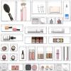 Simple Houseware 20 PCS Clear Plastic Drawer Organizers Set, 5-Size for Makeup, Bathroom, Bedroom and Office(Assorted x 30)