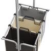 Simple Houseware 3 Bags Laundry Sorter with Extensible Clothes Hanging Rod(Multi)