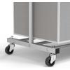 Simple Houseware 3 Bags Laundry Sorter with Extensible Clothes Hanging Rod(Silver)