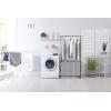 Simple Houseware 3 Bags Laundry Sorter with Extensible Clothes Hanging Rod(Silver)