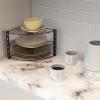 Simple Houseware 3-Tier Counter Corner Shelf Organizer, Silver(Bronze)