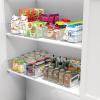 Simple Houseware 4 Pcs Pantry Clear Bin Storage Organizer, 14″ x 7″ x 3.75″(8 Pack – Assorted Sizes(2))