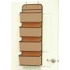Simple Houseware 4 Pocket Over the Door Wall Mount Hanging Organizer, Beige(Beige)
