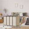 Simple Houseware 4-Bag Heavy Duty Laundry Sorter Rolling Cart, Silver(Chrome)