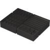 Simple Houseware 4-Pack Drawer Organizer Set – Closet Dividers for Underwear, Socks, Bras, Scarves, Ties – Foldable Non-Woven Storage Boxes, Gray(Black)