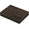 Simple Houseware 4-Pack Drawer Organizer Set – Closet Dividers for Underwear, Socks, Bras, Scarves, Ties – Foldable Non-Woven Storage Boxes, Gray(Brown)