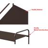 Simple Houseware 4-Tier Shoe Rack Storage Organizer 20-Pair, Grey(Bronze)