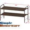 Simple Houseware 4-Tier Shoe Rack Storage Organizer 20-Pair, Grey(Bronze)