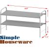 Simple Houseware 4-Tier Shoe Rack Storage Organizer 20-Pair, Grey(Grey)