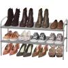 Simple Houseware 4-Tier Shoe Rack Storage Organizer 20-Pair, Grey(Grey)