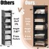 Simple Houseware 6 Shelf Hanging Closet Organizer, Gray(Black)