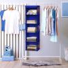 Simple Houseware 6 Shelf Hanging Closet Organizer, Gray(Dark Blue)