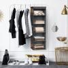 Simple Houseware 6 Shelf Hanging Closet Organizer, Gray(Dark Gray)