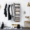 Simple Houseware 6 Shelf Hanging Closet Organizer, Gray(Grey)