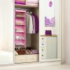 Simple Houseware 6 Shelf Hanging Closet Organizer, Gray(Pink)