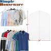 Simple Houseware 65-inch Clear Garment Bags with Zipper for Gowns, Suits, Dresses, Costumes, Uniforms, 2 Pack(10 Pack – 32″)