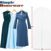 Simple Houseware 65-inch Clear Garment Bags with Zipper for Gowns, Suits, Dresses, Costumes, Uniforms, 2 Pack(10 Pack – 55″)