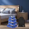 Simple Houseware 8-Set Packing Cubes for Travel, Luggage Organizer with Laundry Bag, Shoe Bag & Clear Pocket Label, Blue(Blue)