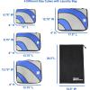 Simple Houseware 8-Set Packing Cubes for Travel, Luggage Organizer with Laundry Bag, Shoe Bag & Clear Pocket Label, Blue(Blue)
