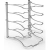 Simple Houseware Cabinet Pantry Pot and Pan Organizer Holder Rack, Bronze(Chrome)