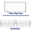 Simple Houseware Clear Drawer Organizer for Office Bin Desk Storage, Assorted Size, 6 Packs(M)