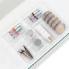 Simple Houseware Clear Drawer Organizer for Office Bin Desk Storage, Assorted Size, 6 Packs(M)