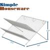 Simple Houseware Collapsible Dish Drying Rack, Chrome