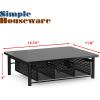 Simple Houseware Computer Monitor Riser with Drawer, Black
