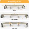 Simple Houseware Desk Dual Monitor Stand Riser with Drawer, Black(Maple)