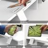 Simple Houseware Desk Dual Monitor Stand Riser with Drawer, Black(White)