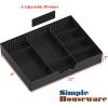 Simple Houseware Desk Monitor Stand Riser with Adjustable Organizer tray, Black(Black)