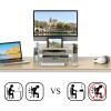 Simple Houseware Desk Monitor Stand Riser with Adjustable Organizer tray, Black(Maple)