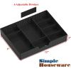 Simple Houseware Desk Monitor Stand Riser with Adjustable Organizer tray, Black(Rustic Brown)