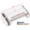 Simple Houseware Desk Monitor Stand Riser with Adjustable Organizer tray, Black(White)