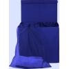 Simple Houseware Double Laundry Hamper with Lid and Removable Bags, Black(Dark Blue)