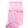 Simple Houseware Double Laundry Hamper with Lid and Removable Bags, Black(Pink)