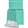 Simple Houseware Double Laundry Hamper with Lid and Removable Bags, Black(Turquoise)