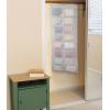 Simple Houseware Double-Sided Hanging Closet Organizer, 24-Pocket Bra & Underwear Storage with Rotating Hanger, Mesh Fabric, Gray, 1 Pack