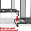 Simple Houseware Expandable 5 Section Upright File Sorter Organizer, Silver(Black)