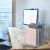 Simple Houseware Expandable 5 Section Upright File Sorter Organizer, Silver(Silver)